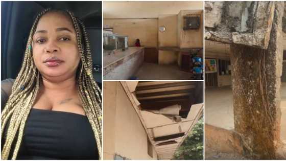 "There's nothing working": Kemi Afolabi shares video, cries over sorry state of Ikoyi post office