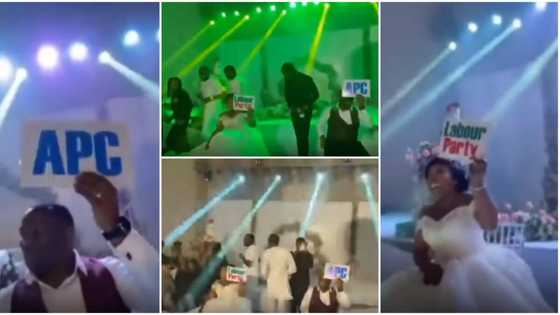 “APC in the mud”: Guests abandon major party, troop to show support for Labour Party at wedding in funny video