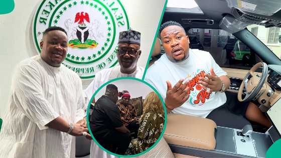 Cubana CP shares new clip of visit to VP Shettima with Davido: "Una abuse na blessings in disguise"