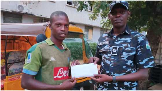 He helped catch the bad guys: Brave keke rider who pursued thieves with his tricycle rewarded by Kano Police