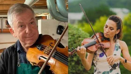 Talented man creates violins using only berries and pears, says someone challenged him to do it