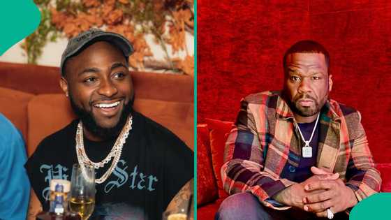 Davido shares how 50 Cent refused to take picture with him when they first met: “OBO sabi gist sha”