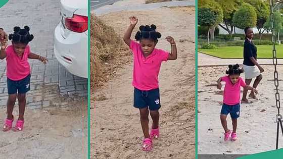 Video shows little girl who gets scared to walk on sand, people react to viral clip