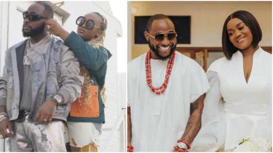 "One of the wedding pics I guess": Hearts melt as Davido gushes over Chioma on her 28th birthday