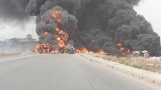 Breaking: Many feared killed as tanker explodes on Lagos-Ibadan Expressway