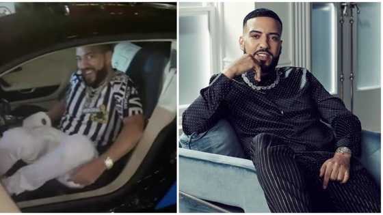 After spending weeks in the hospital French Montana splashes over N500m on new Bugatti to celebrate life (video)