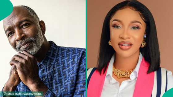 Man insists Tonto Dikeh has not changed, shares what he saw her doing inside church