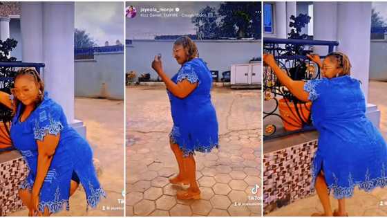 "You don start wetin your hand no fit carry": Jaiye Kuti holds rail for support, dances to Kizz Daniel's Odo