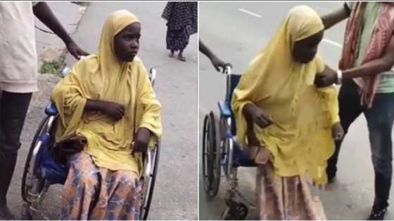 Ta hadu da bacin rana: An kama wata gurguwar karya tana bara, an tursasa ta yin tafiya a bidiyo