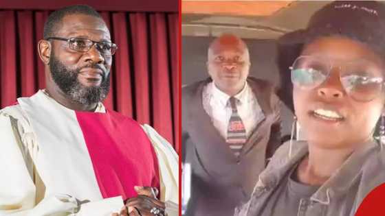 Lady calls out pastor for preaching inside bus, speaks her mind with confidence