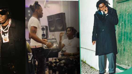 Edo boys taking over: Rema and Shallipopi spotted in a studio together, clip goes viral