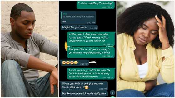 After introduction was done, Nigerian man shares chats his fiancee sent him, photos of messages go viral