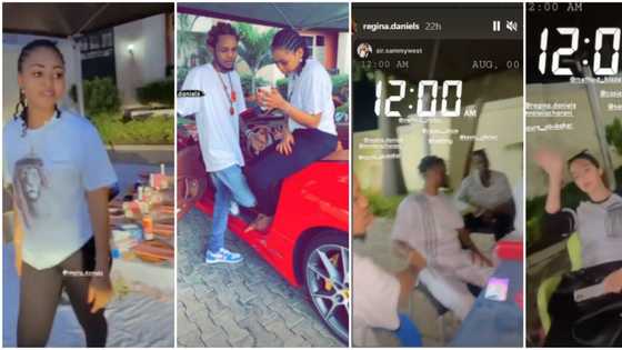 I like to chop life: Regina Daniels ushers in new month with intimate party as brother, co-wife, others join