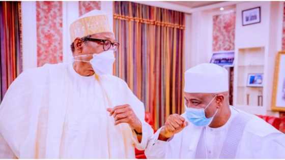 BREAKING: Buhari, PDP presidential aspirant in closed-door meeting