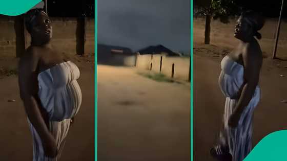 Heavily pregnant wife drags her husband out at midnight, says baby craves unusual scent, clip trends