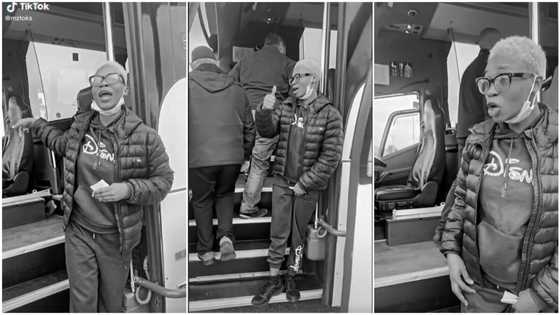Agbero in London: Nigerian lady turns conductor in UK, calls bus stop with loud voice, surprises oyinbo people