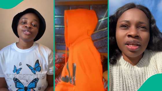 Nigerian woman abroad reacts after seeing her son in Nigeria wearing oversized Outfit