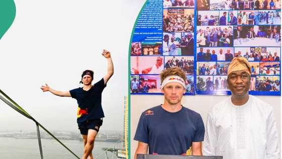 Gov Sanwo-Olu honours Jaan Roose, man who walks on rope across Lagos bridge in viral video