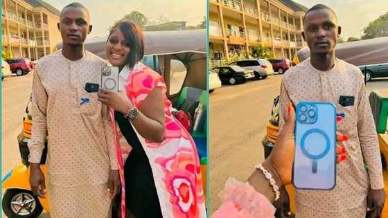 "He doesn't know the value": Keke rider returns iPhone 13 Pro Max lady forgot in his tricycle