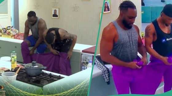 "Dis is hilarious": Biggie punishes Pere & Neo for whispering, makes them wear monkey outfit, fans reacts