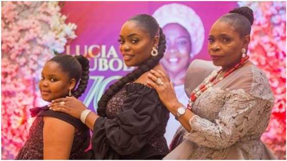 We are Great - Bisola says as she celebrates mom and daughter on IWD2020