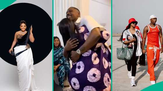 Iyabo Ojo deeply prays for Juma Jux & Priscy's home ahead of their wedding in video: "Lovely family"