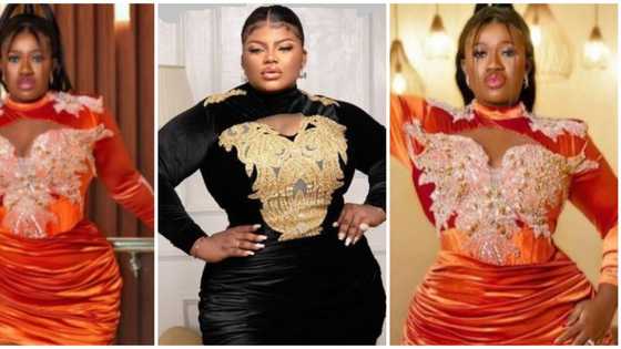 Beautiful lady recreates comedienne Warri Pikin's sizzling birthday dress