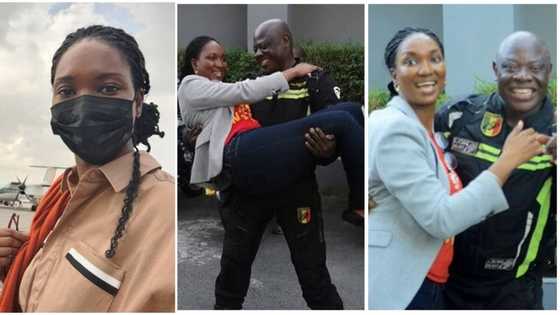 Please, stay with Kunle: Nigerians heartbroken as Ivorian lady Zenab jets back to her country, shares photo