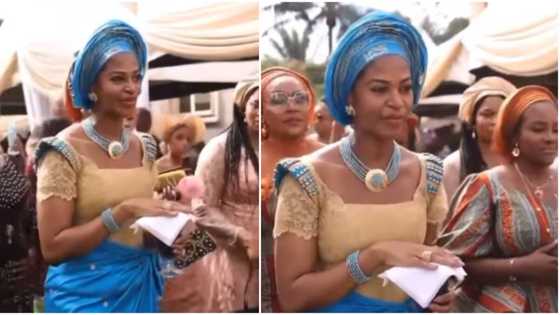Former Enugu first lady Clara Chime marries wealthy northern lover, video emerges from her traditional wedding