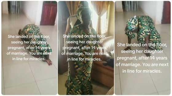 "Waiting 17 years for mine": Mother falls into the floor as daughter gets pregnant after 14 years