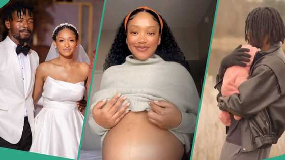 Singer Johnny Drille and wife Rima welcome baby girl, melts hearts with videos of the good news