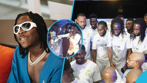 AFCON: Stonebwoy thrills Black Stars players at their farewell dinner