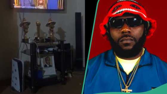 “See your house”: Video of rapper Odumodu Blvck’s living room and TV stand causes stir