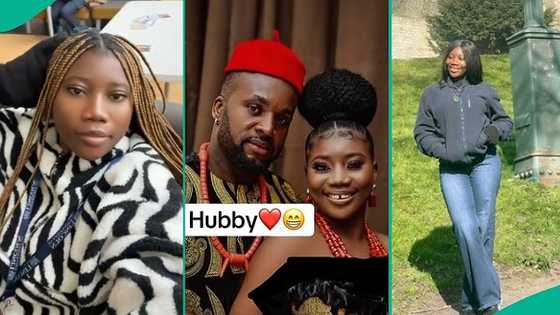 Nigerian lady showers praise on husband for taking her abroad, video goes viral on TikTok