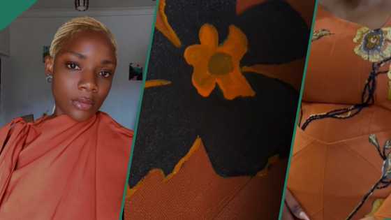 Lady paints her friend's dress with stylish patterns for her traditional wedding: "It's beautiful"