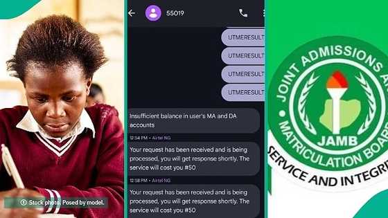 UTME 2025 score of girl who was among top 3 in class goes viral online, people react to photo