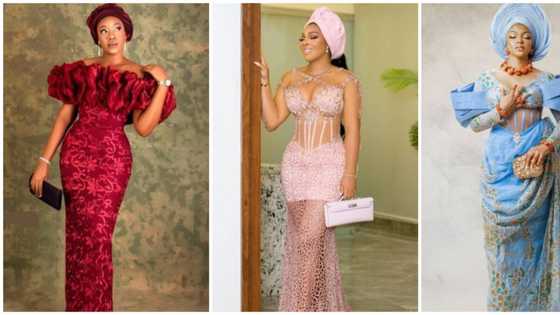 Asoebi fashion: 8 ladies dazzle in beautiful ensembles this festive period