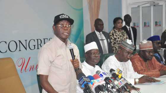 BREAKING: APC governors, Oshiomhole hold emergency meeting in Abuja