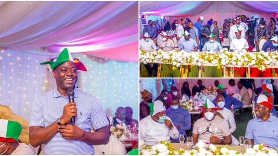 Photos emerge as Seyi Makinde hosts Wike, Tambuwal, 12 other PDP governors