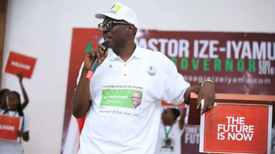 He has no record to run with - Battle of wits in Edo as Ize-Iyamu reveals why Obaseki will lose