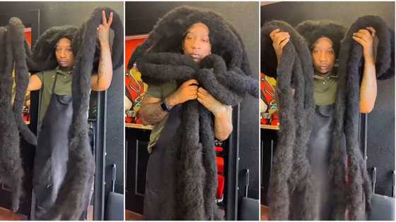"It looks like lace wig": Video of man with large dreadlocks that touch the ground goes viral on TikTok