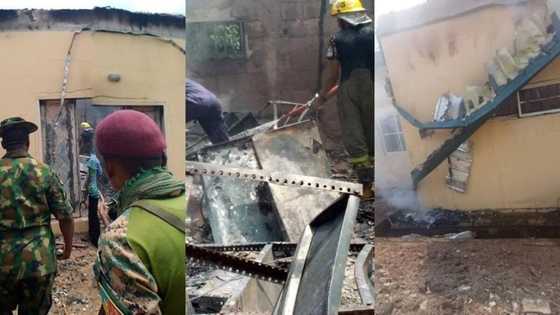 BREAKING: Unknown gunmen attack INEC office in Enugu, burn down facility