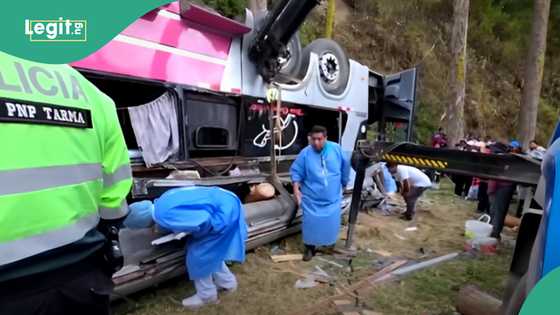 Breaking: 18 people killed as bus crashes, splits in half, video emerges