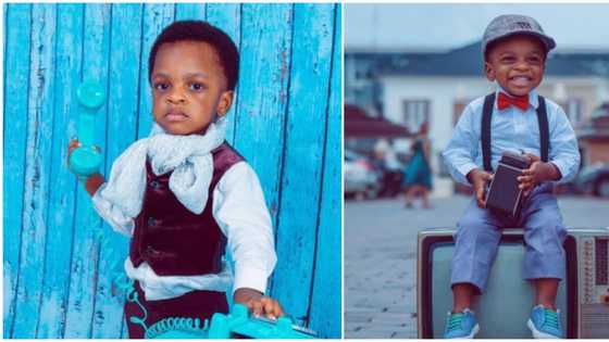 Nollywood actress Toyin Abraham and hubby celebrate son Ire on his 2nd birthday