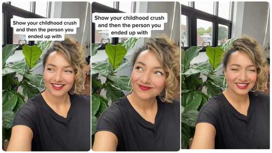 Young lady shows picture of her crush and the man she ends up marrying in hilarious video