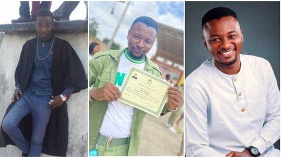 I fed on biscuits and water for 14 days: Man shares story of how he made it through school, passes out of NYSC