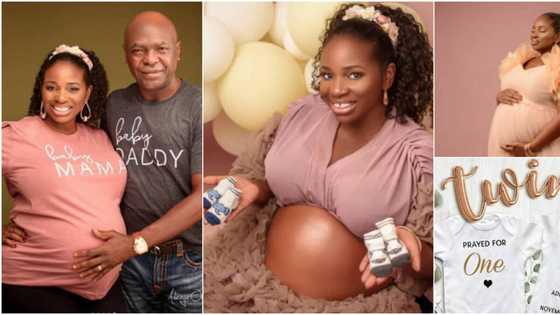 Adorable photos light up social media as Nigerian woman finally gives birth to twins after 16 years of childlessness