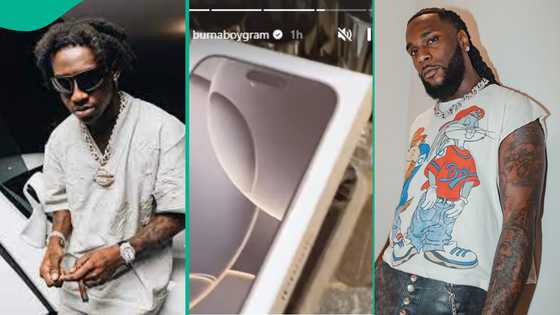 Burna Boy sweetly expresses love for Shallipopi after singer gifted him iPhone 16: "Shalli na scam"