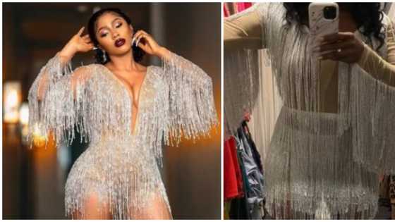 What I ordered: Lady who wanted fringed dress inspired by Mercy Eke ends up with poorly-done version
