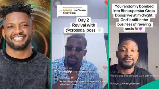 BBNaija's Cross launches online church: Clips of him preaching, holding revival on TikTok live trend